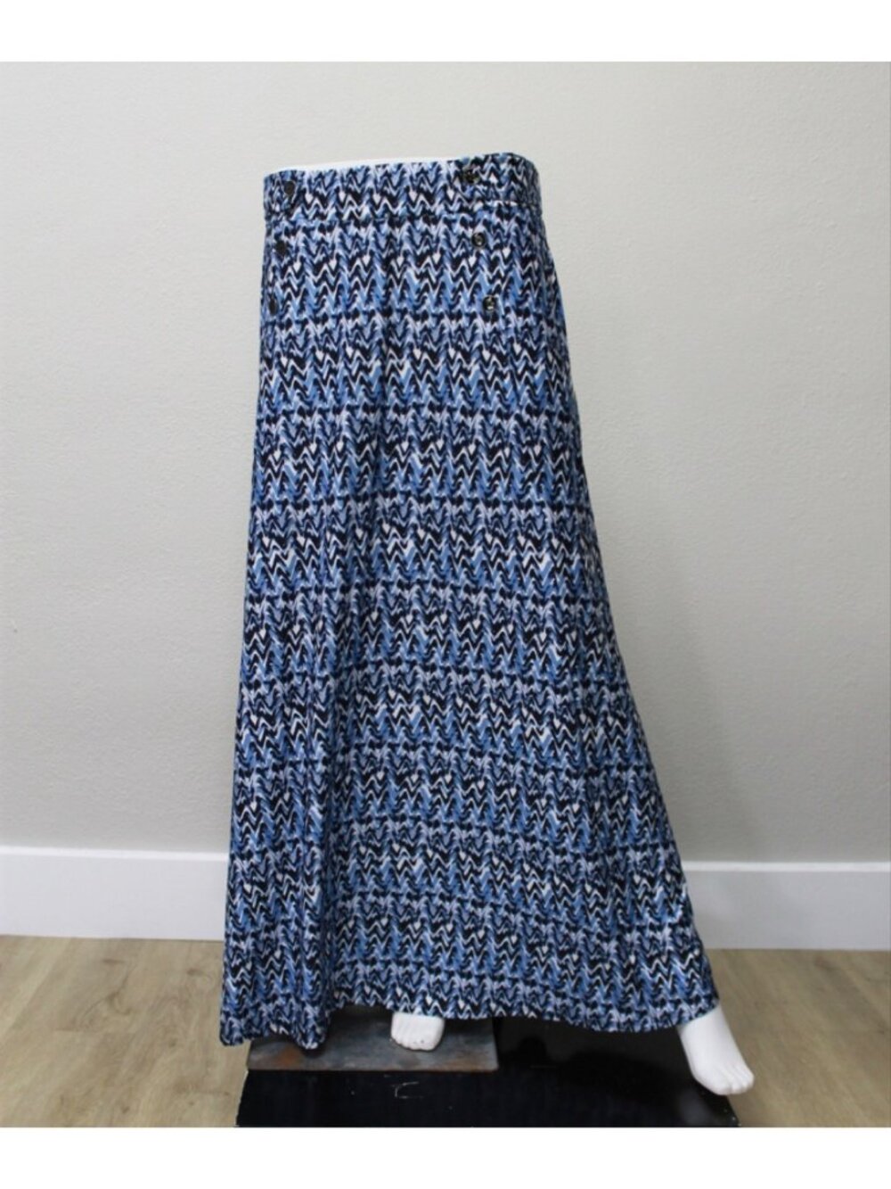 Women's Robert Louis Tiered Maxi Skirt w Pockets Size Large